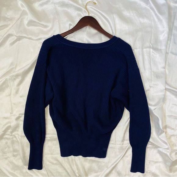 Free People Womens Purple V Neck Pullover Sweater Size Small - Picture 6 of 12